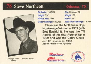 1991 Rodeo America Set B #78 Steve Northcott Back